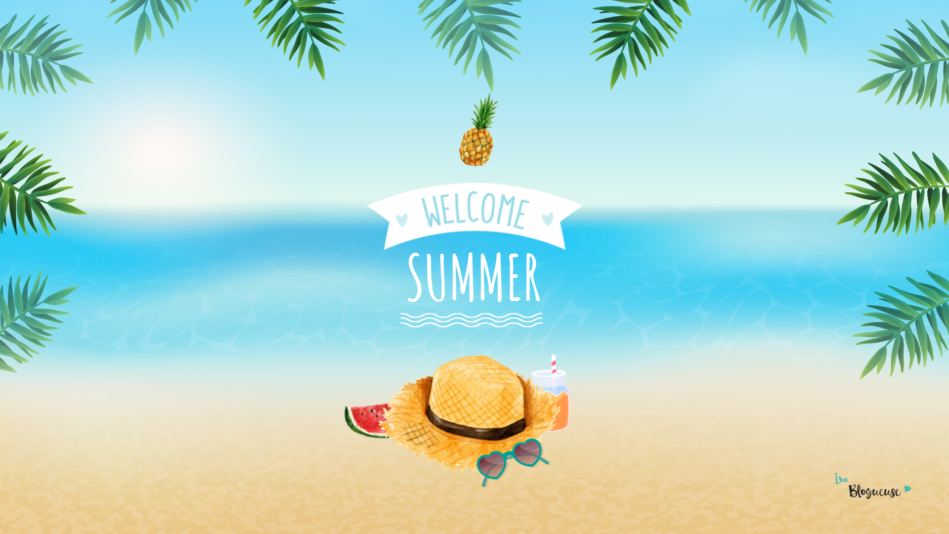 Fonds d’écran d’été : Emmenez la plage au bureau !